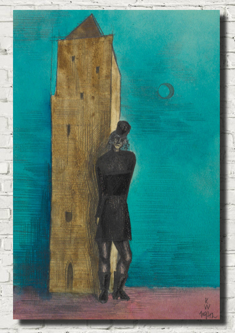 The Widow, Karl Wiener Abstract Print