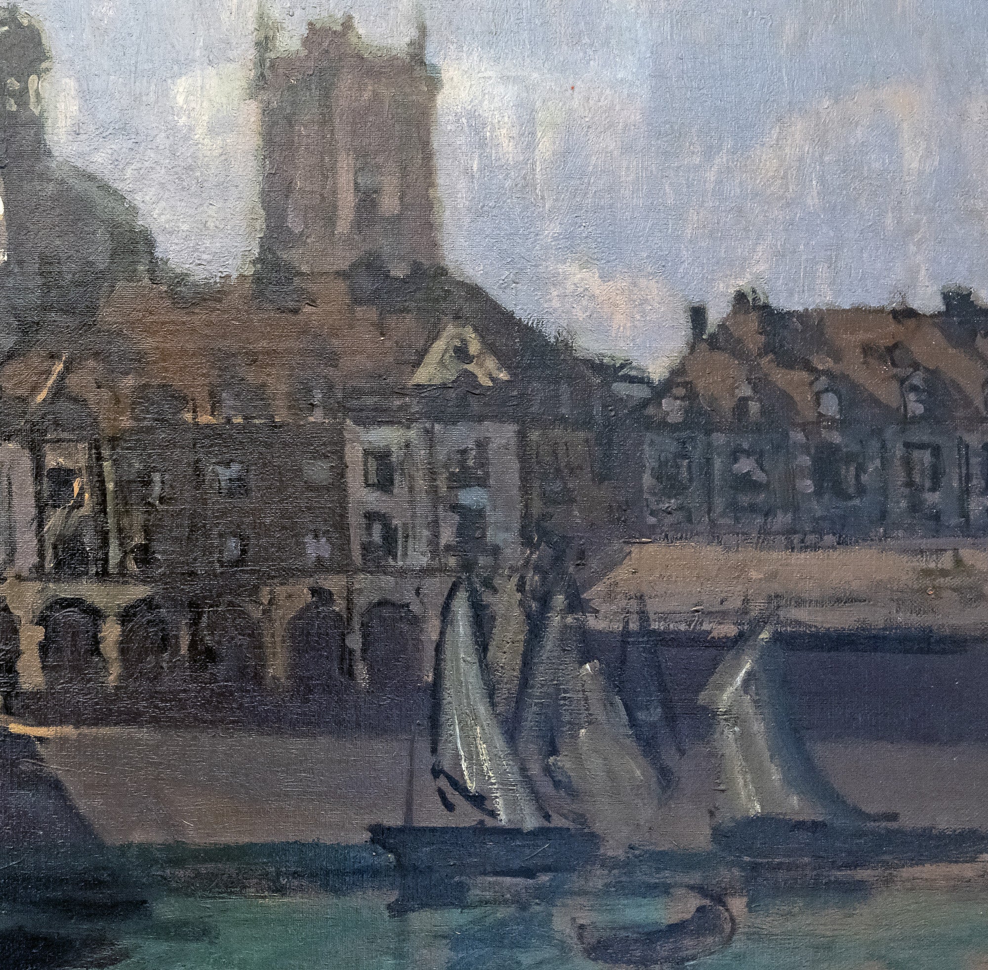Walter Sickert Post-Impressionist Fine Art Print, Dieppe, the arcades and the Darse