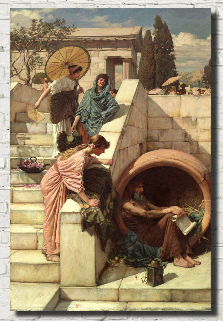 John William Waterhouse Fine Art Print, Diogenes