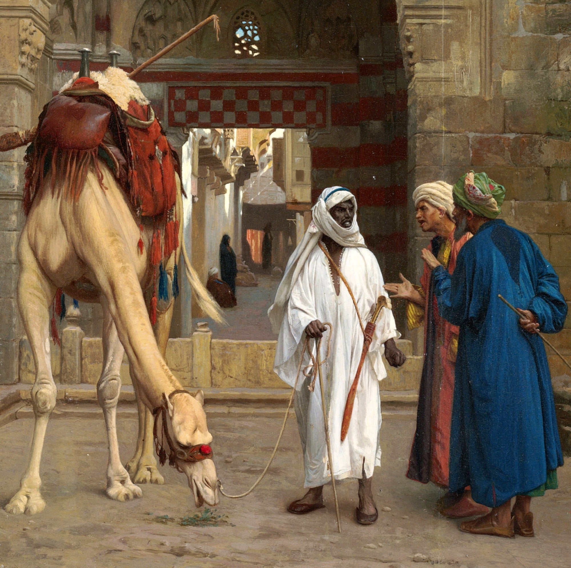 Jean-Léon Gérôme Fine Art Print : Dispute d'Arabes