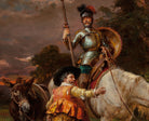 Don Quixote and Sancho Panza, Cesare Agostino Detti Fine Art Print