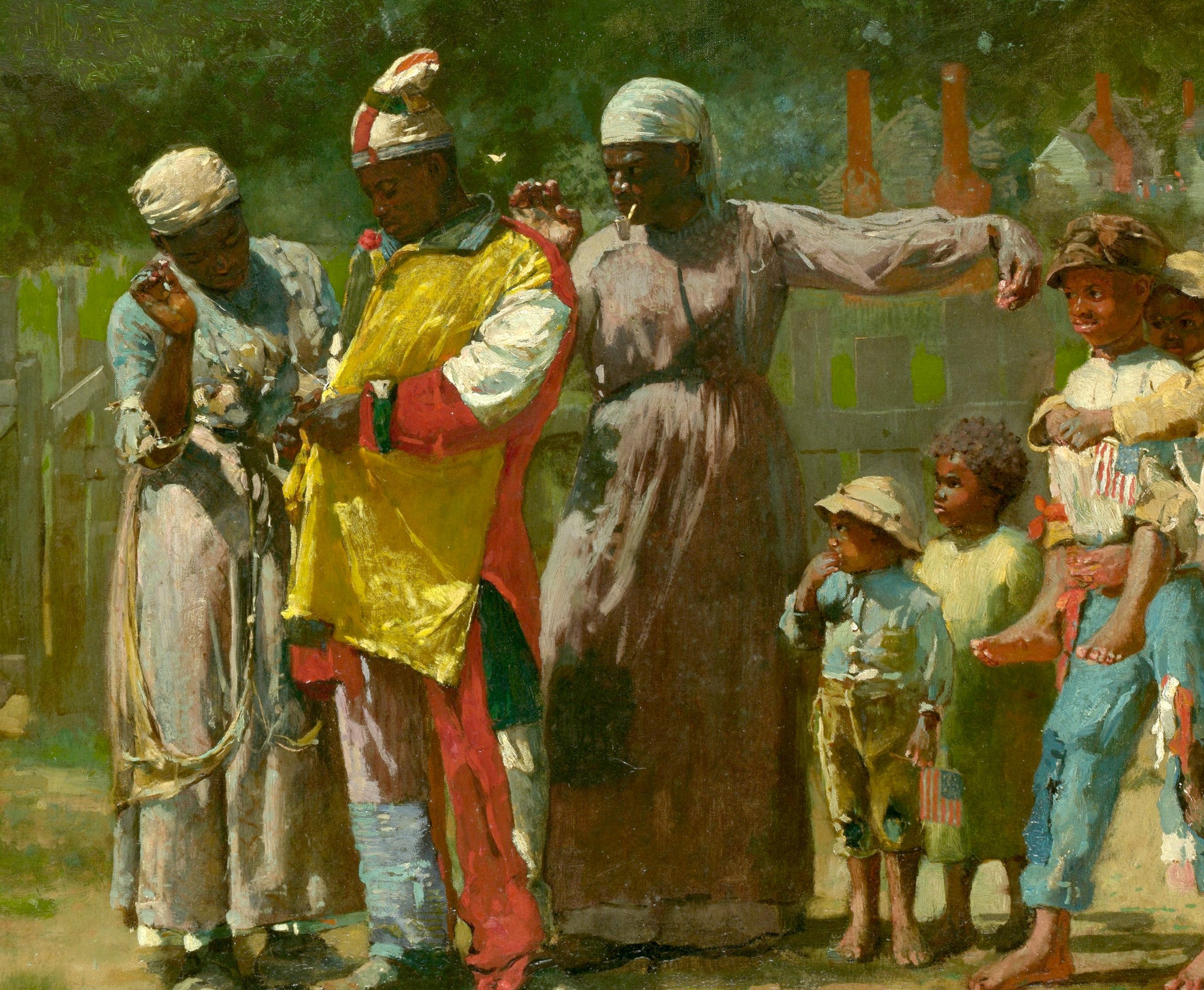 Winslow Homer Fine Art Print :  Dressing for the Carnival