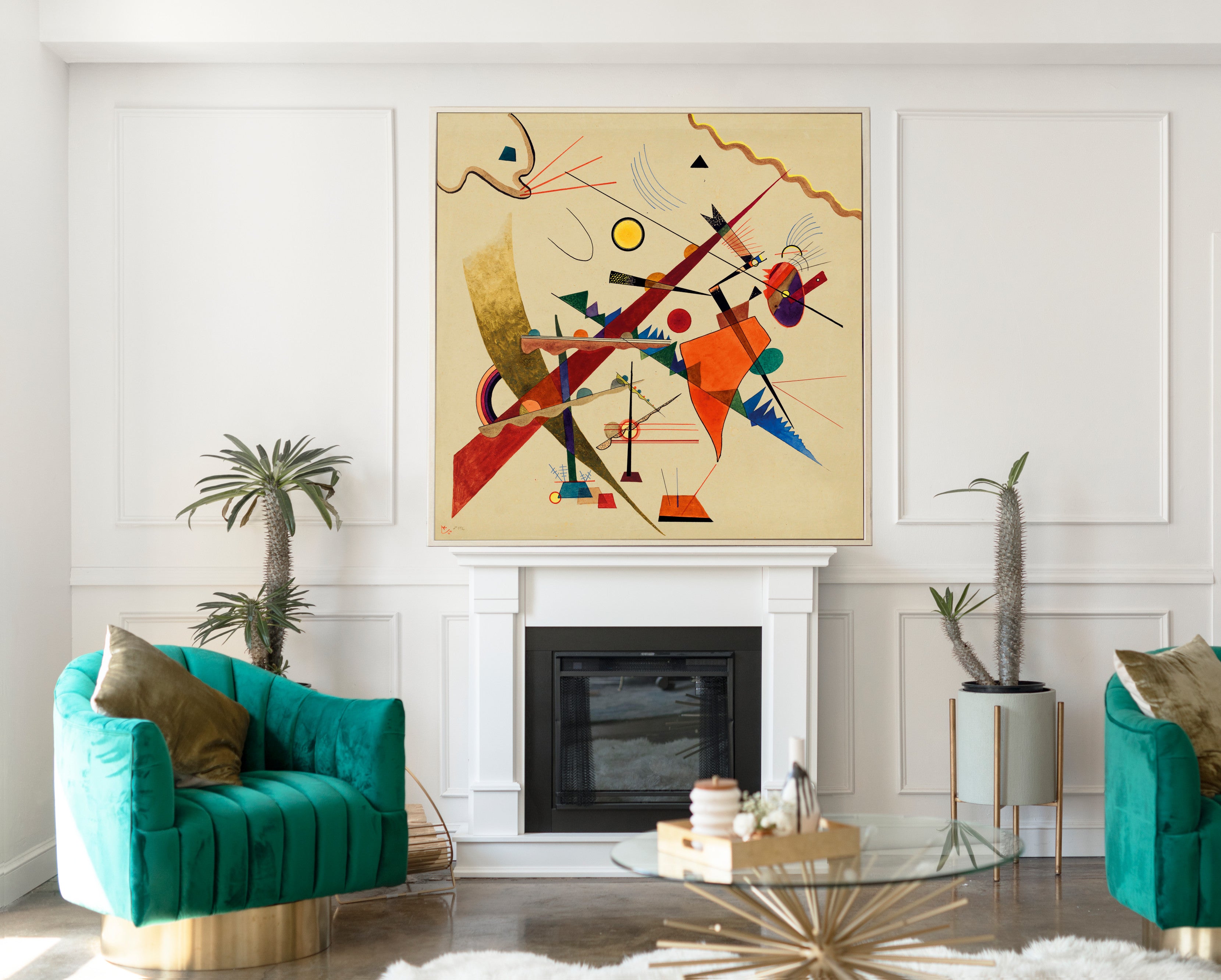 Dull Rise, Wassily Kandinsky Abstract Fine Art Print