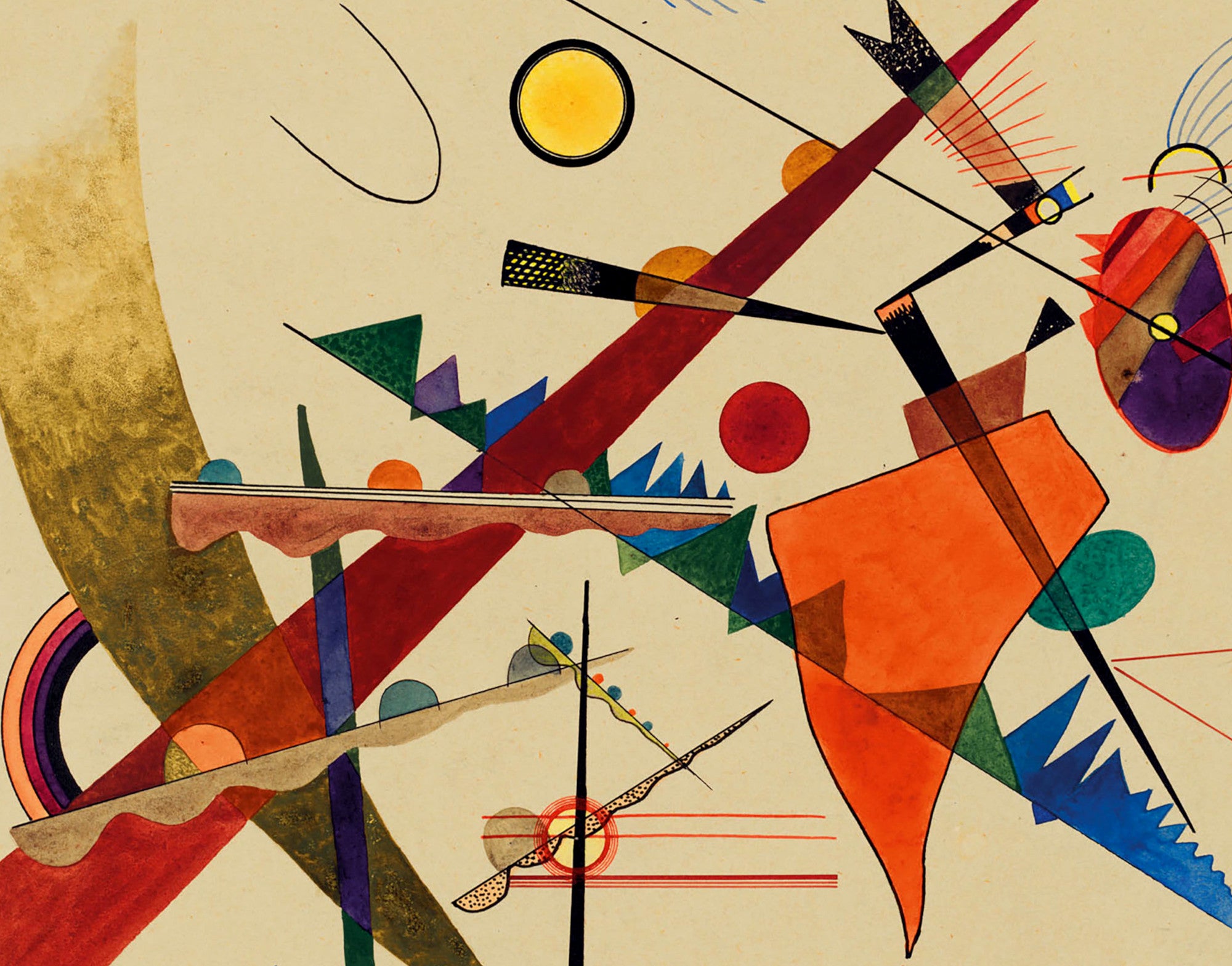 Dull Rise, Wassily Kandinsky Abstract Fine Art Print