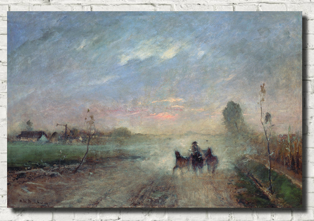 Mihály Munkácsy Fine Art Print, Dusty Road