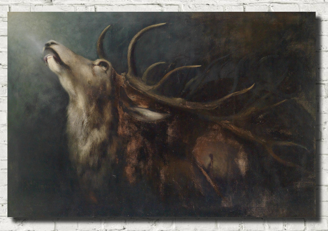Karl Wilhelm Diefenbach Fine Art Print, Dying Deer