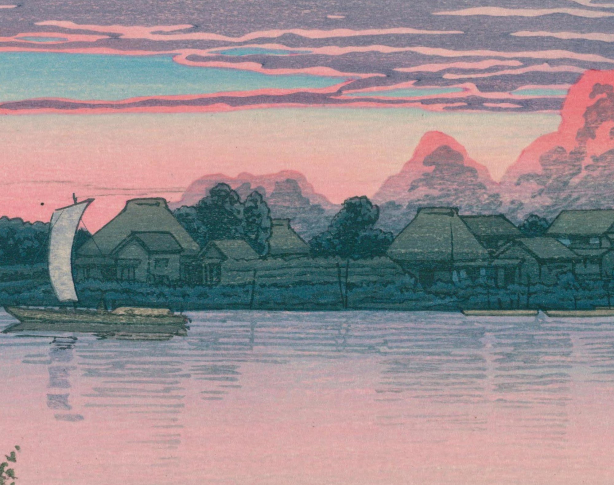 Early Autumn in Urayasu, Hasui Kawase, Japanese Art Print