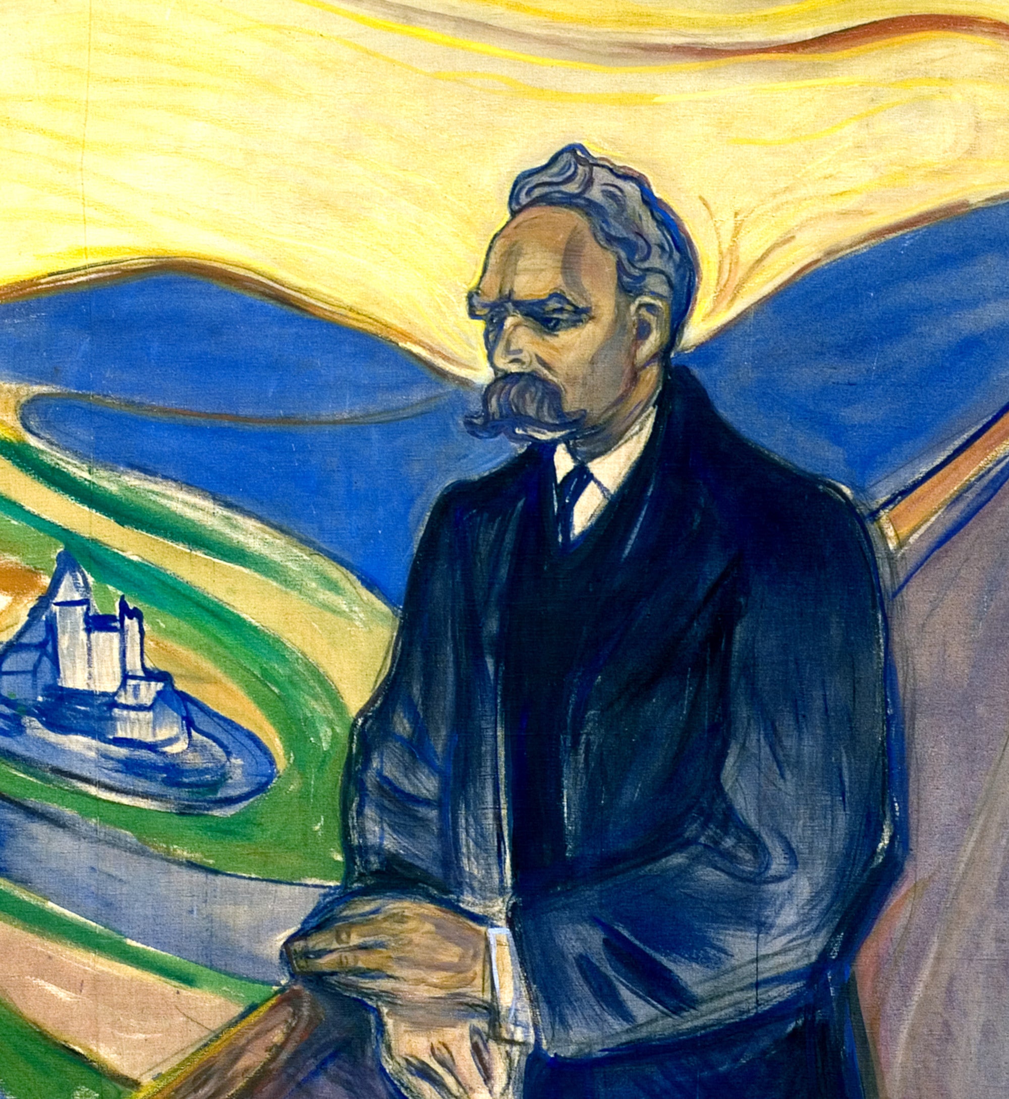 Edvard Munch Fine Art Print, Friedrich Nietzsche Portrait
