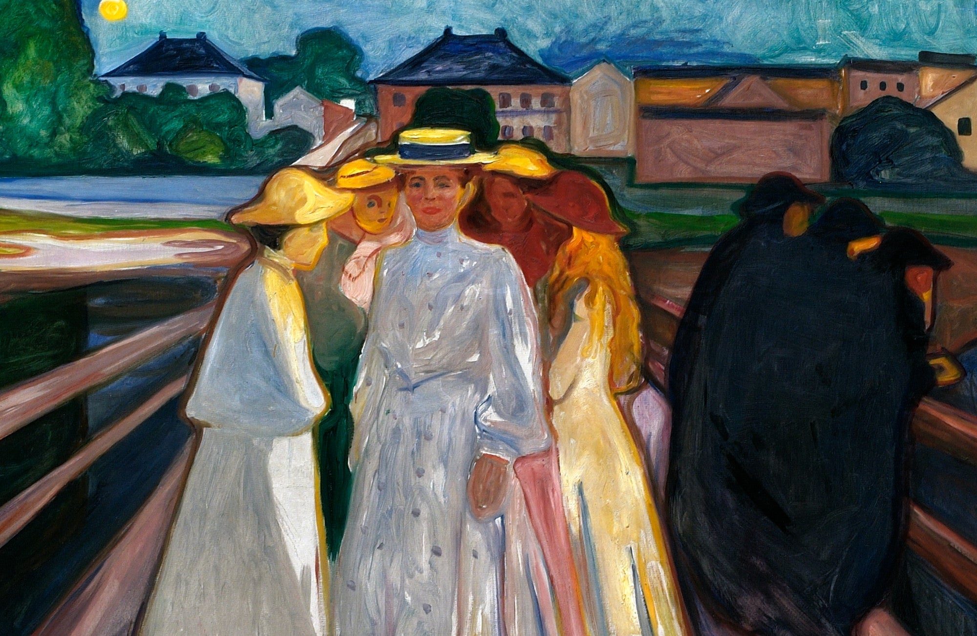 Edvard Munch Fine Art Print, On the Bridge