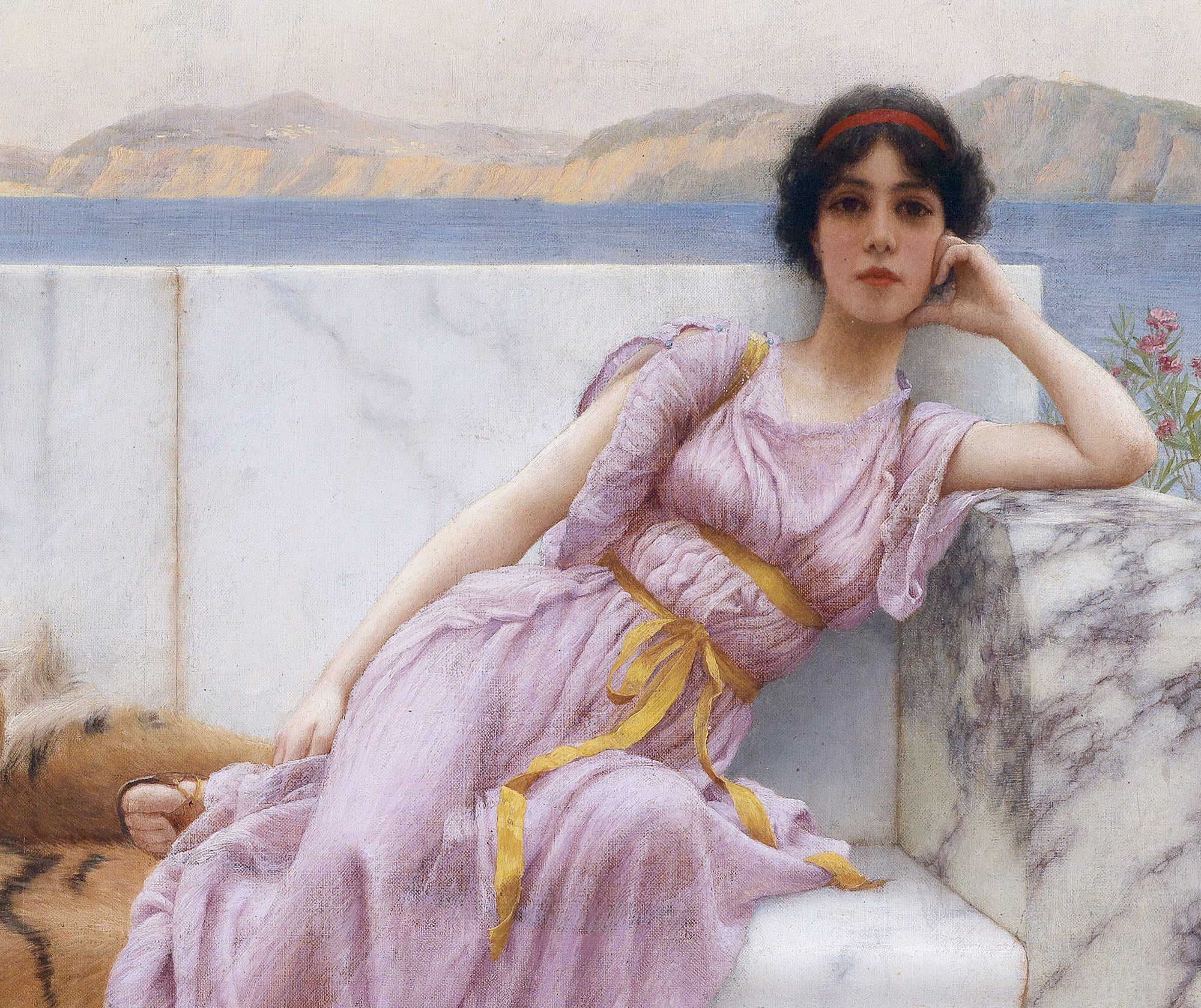 John William Godward Fine Art Print : Eighty and Eighteen