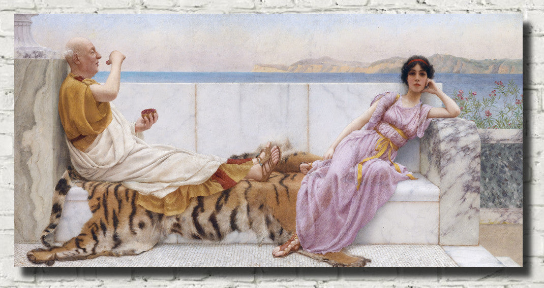 John William Godward Fine Art Print : Eighty and Eighteen