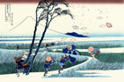 36 Views of Mount Fuji, Ejiri in Suruga Province, Katsushika Hokusai, Japanese Print