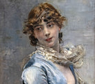 Giovanni Boldini Fine Art Print, Elegant in the blue dress