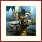 End of the Block, Framed Urban Abstract Fine Art Print