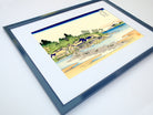 36 Views of Mount Fuji, Enoshimo, Katsushika Hokusai, Japanese Print