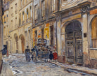 Frederic Anatole Houbron Fine Art Print, Entrance to the old Saint-André cemetery, 13 rue Suger, in 1906. 6th arrondissement
