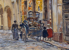Frederic Anatole Houbron Fine Art Print, Entrance to the old Saint-André cemetery, 13 rue Suger, in 1906. 6th arrondissement