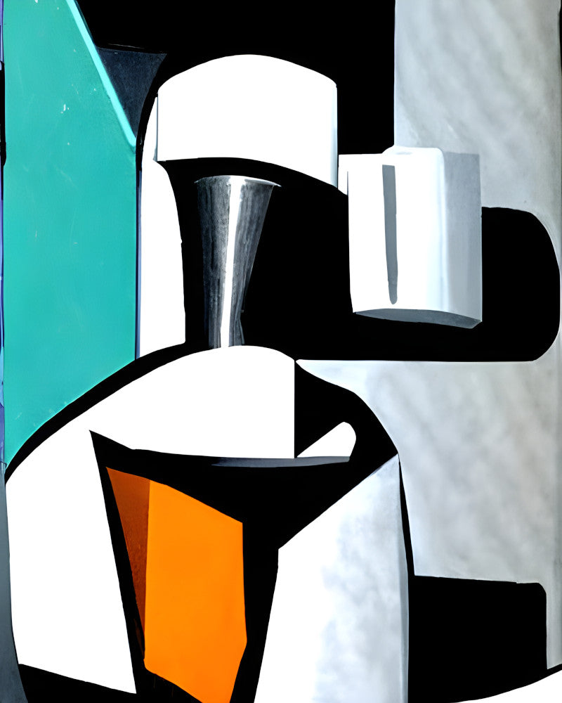 Espresso Coffee Machine, Abstract Print Framed Wall Art