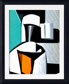 Espresso Coffee Machine, Abstract Print Framed Wall Art