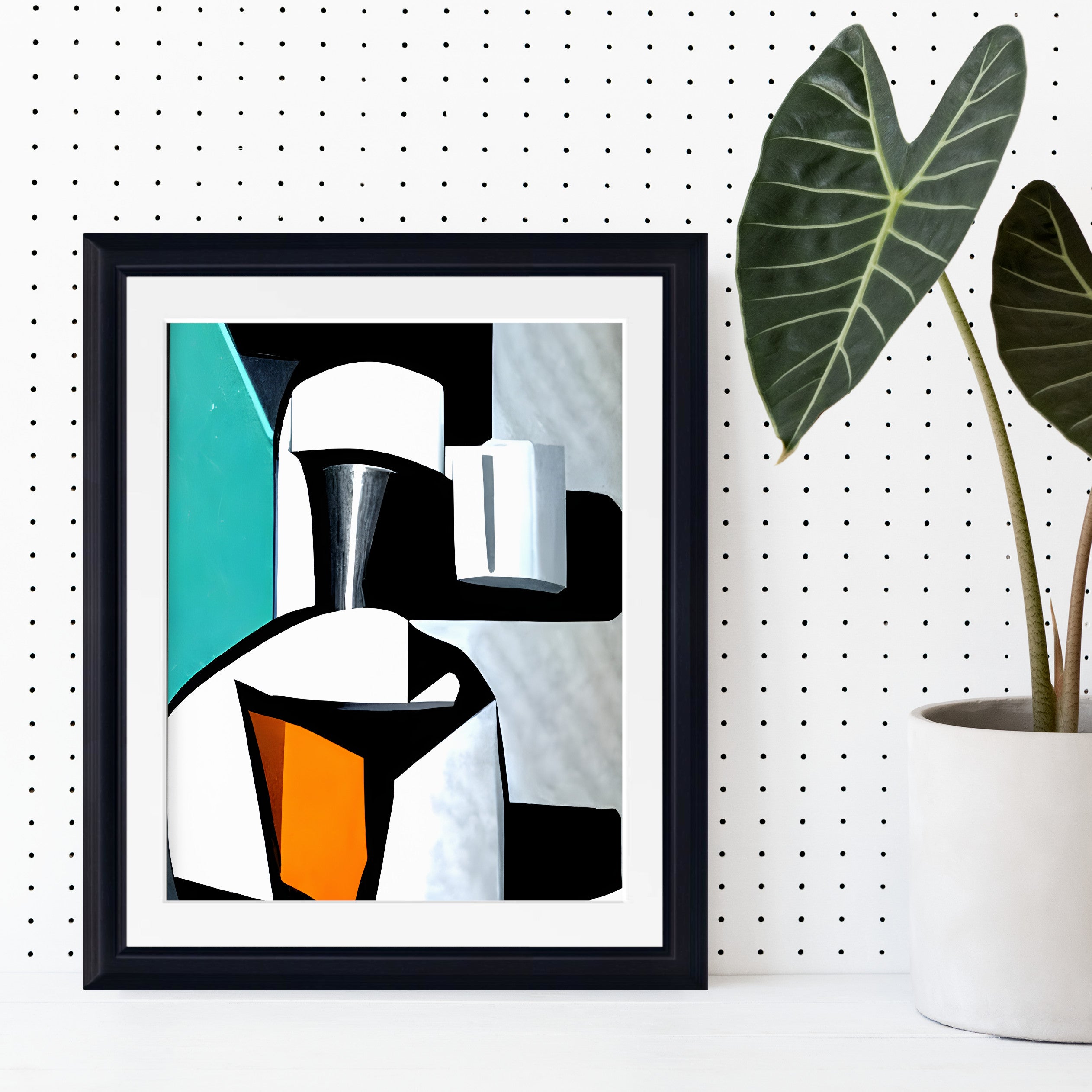 Espresso Coffee Machine, Abstract Print Framed Wall Art