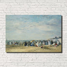 Eugène Boudin, Old Masters Fine Art Print : Trouville Beach