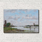 Eugène Boudin Fine Art Print : River Meuse, Dordrecht