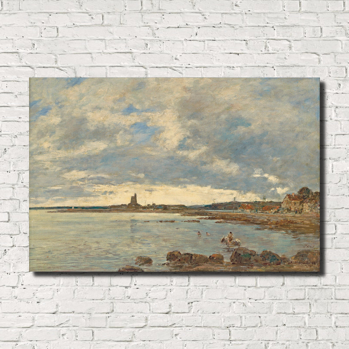 Eugène Boudin Fine Art Print : St. Vaast La Hougue