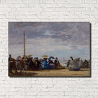 Eugène Boudin, Old Masters Fine Art Print : Beach Scene