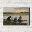 Eugène Boudin Fine Art Print : Washer Women