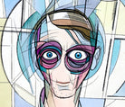 Euphoria, Self portrait, Karl Wiener Abstract Print