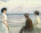 Paul Gustav Fischer Fine Art Print, Evening atmosphere at Falsterbo beach