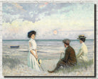 Paul Gustav Fischer Fine Art Print, Evening atmosphere at Falsterbo beach
