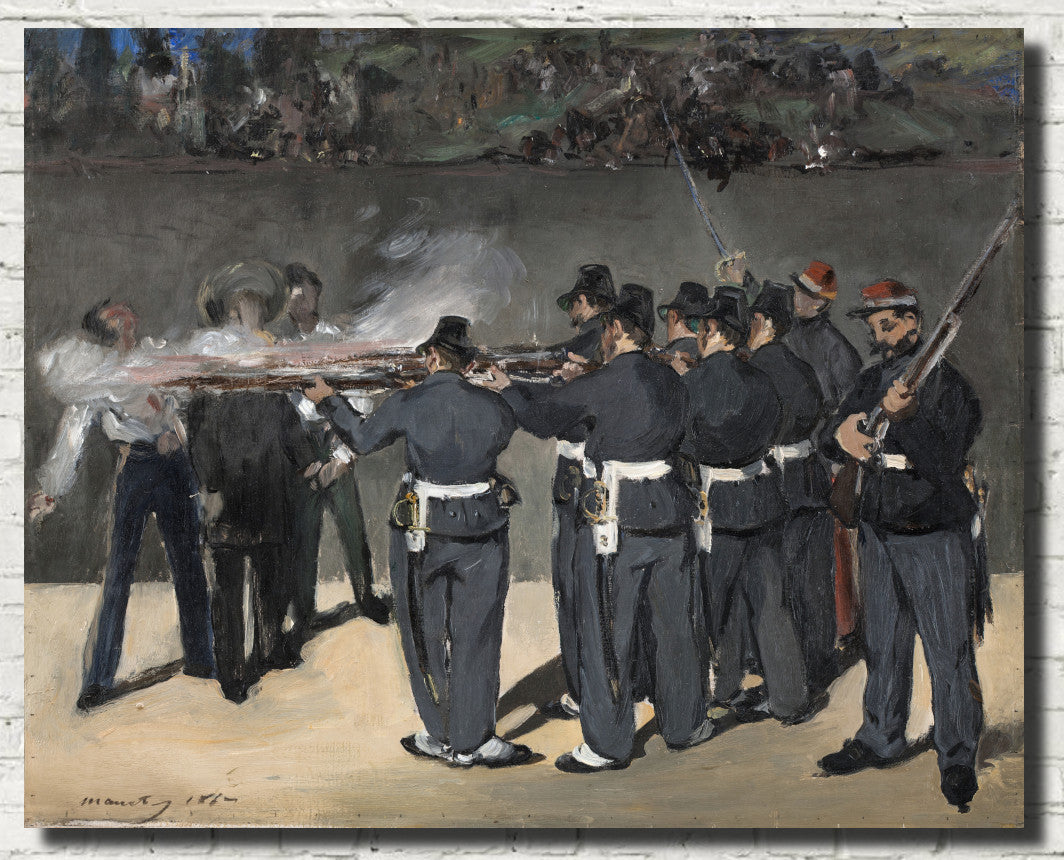 Execution of Emperor Maximilian (1868), Édouard Manet, French Impressionist Fine Art Print