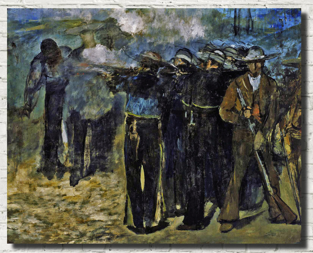 Execution of Emperor Maximilian (1867), Édouard Manet, French Impressionist Fine Art Print