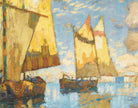 Konstantin Gorbatov Fine Art Print, Fishing Boats in the Venice Lagoon