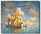 Konstantin Gorbatov Fine Art Print, Fishing Boats in the Venice Lagoon