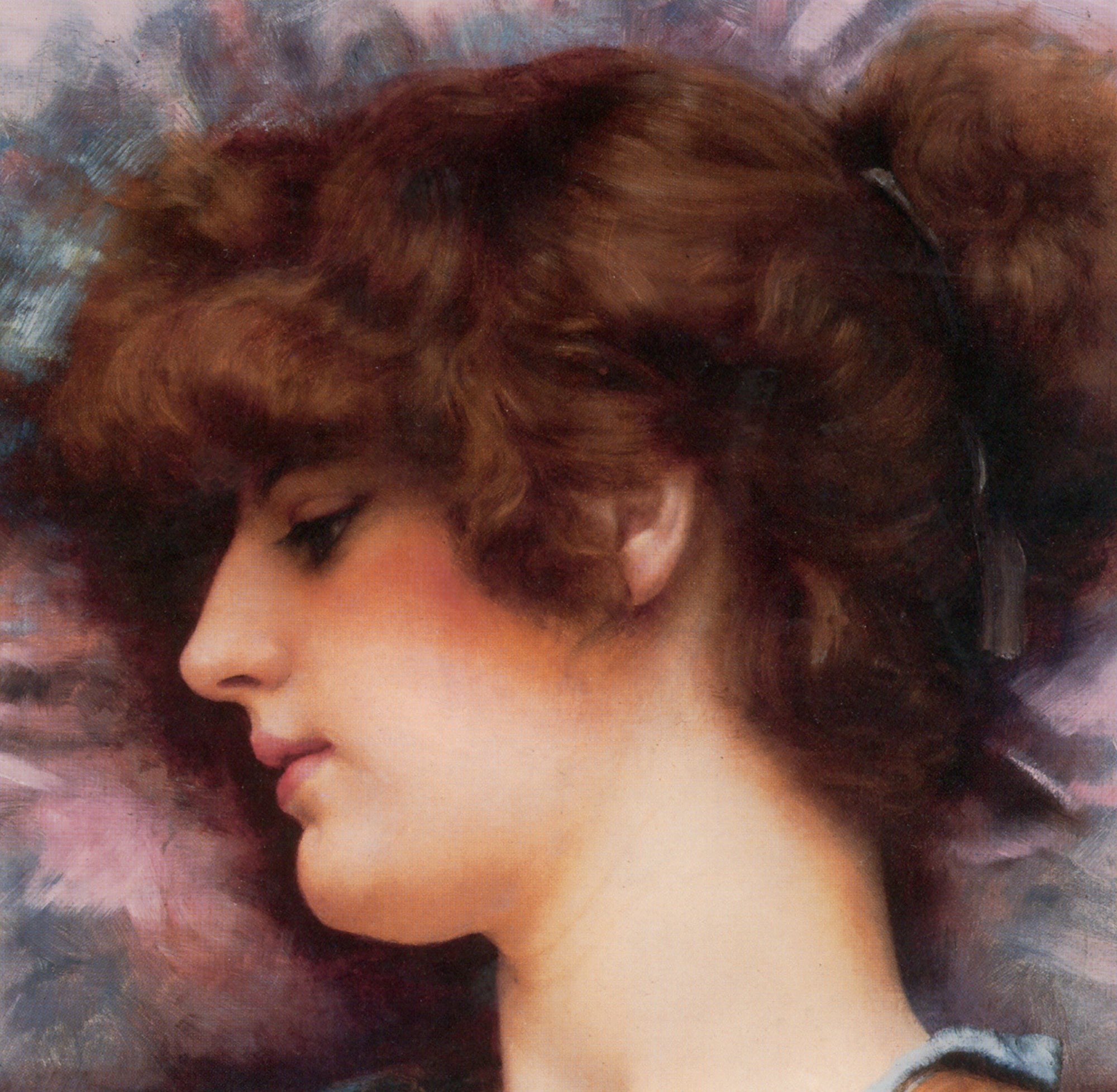 John William Godward Fine Art Print : Far Away Thoughts