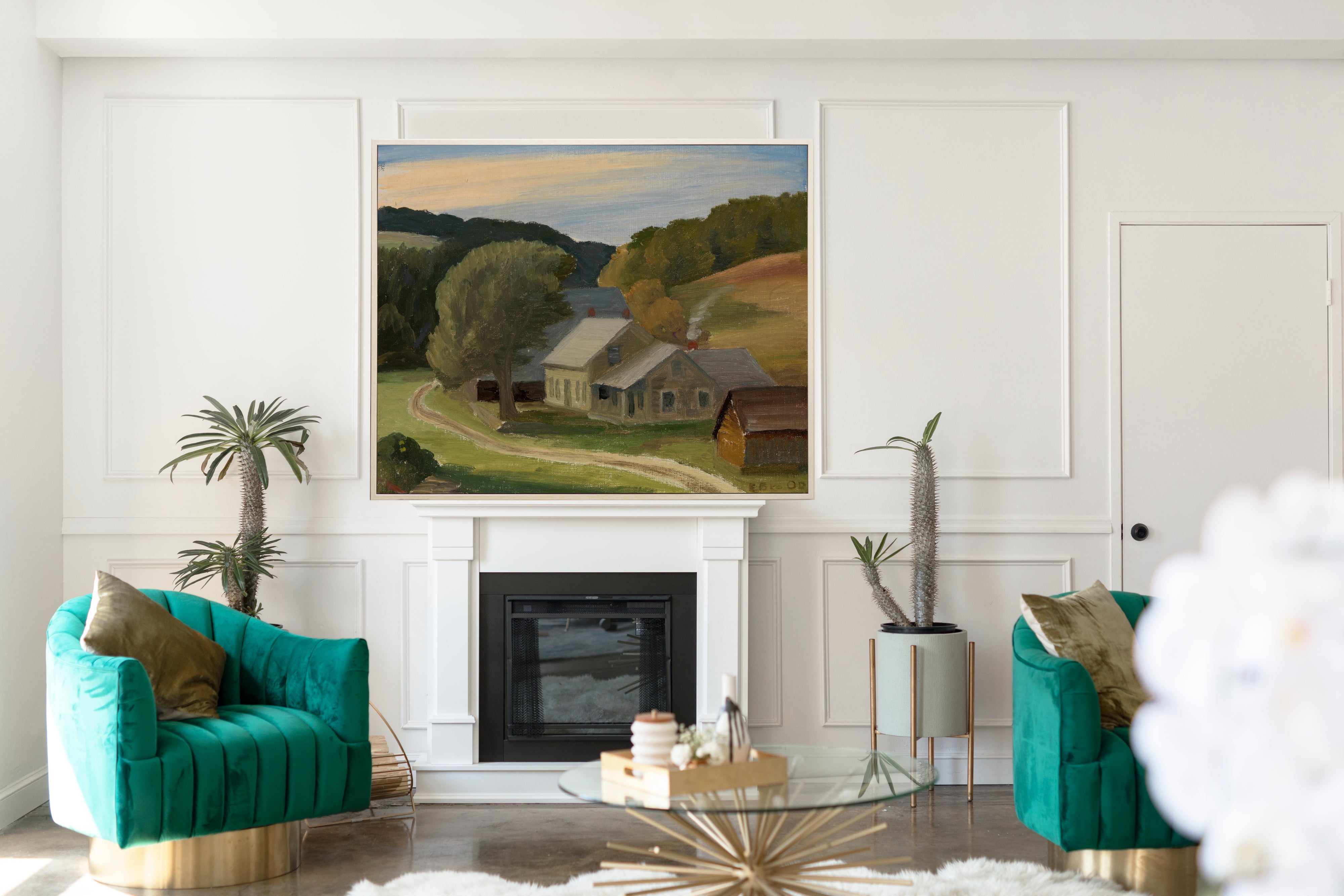 Farm Landscape, Edward Bruce Fine Art Print