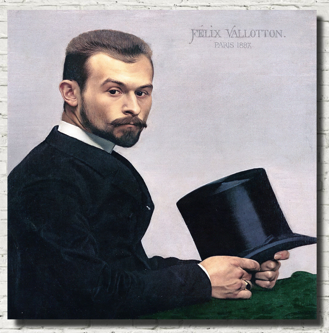Félix Jasinski Holding His Hat, Félix Vallotton