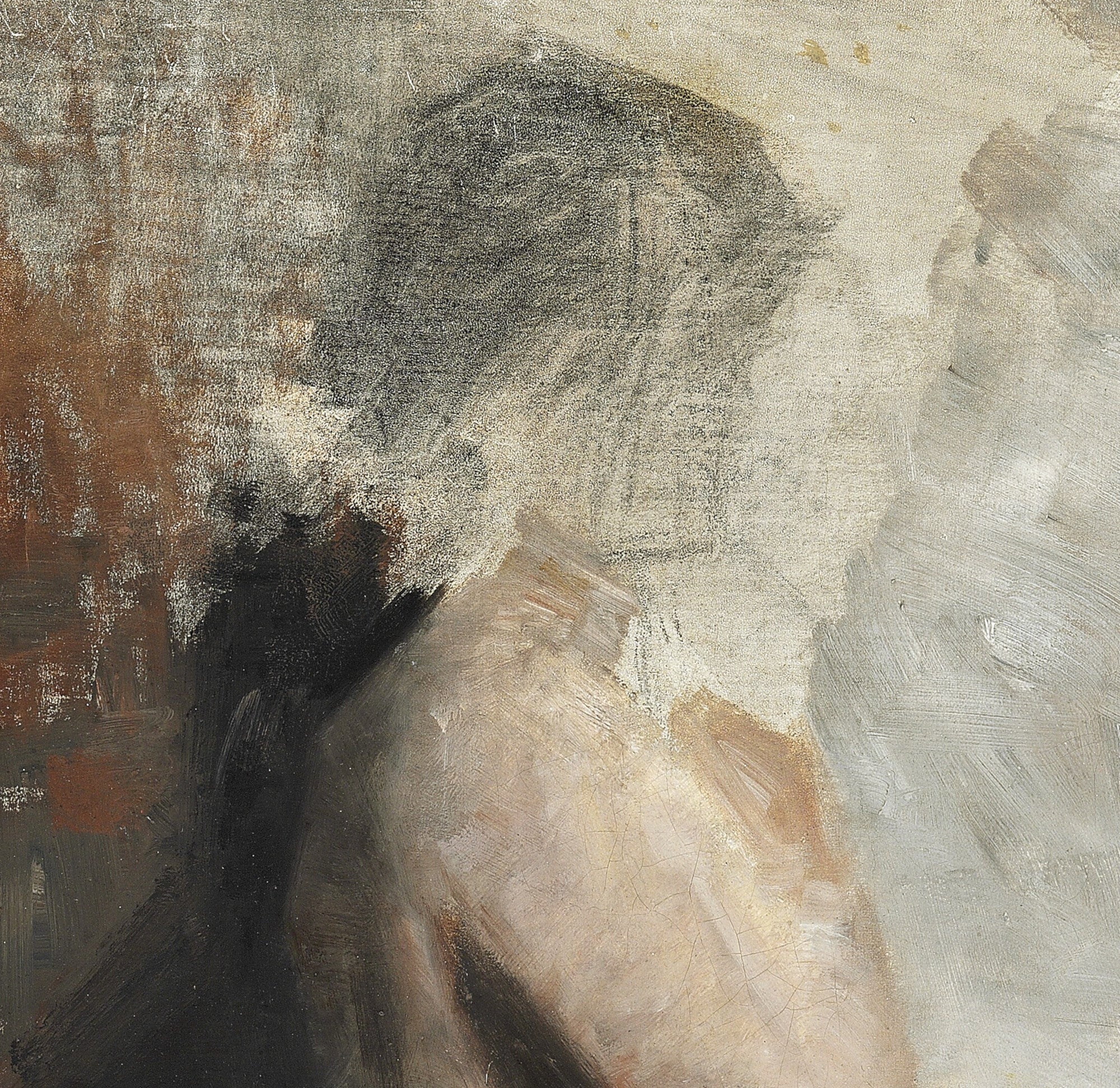 Vilhelm Hammershøi Fine Art Print, Nude Female Standing