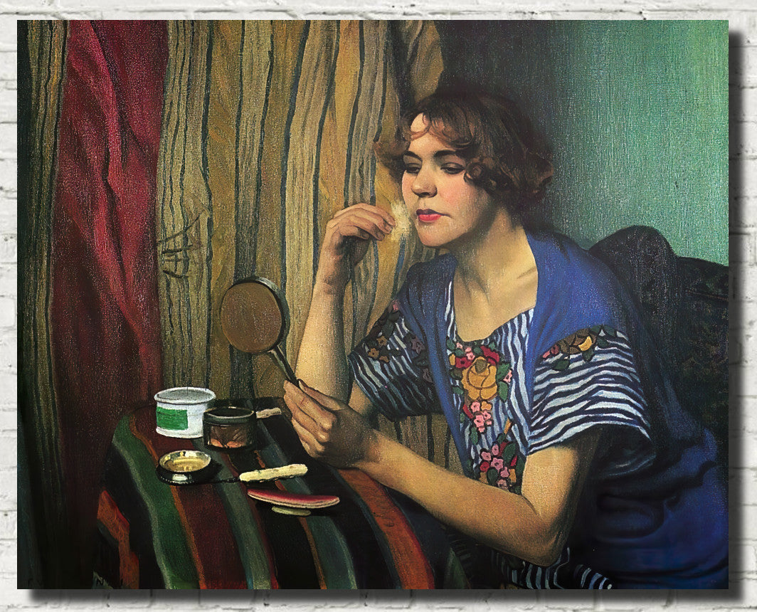 Woman with a Compact, Félix Vallotton