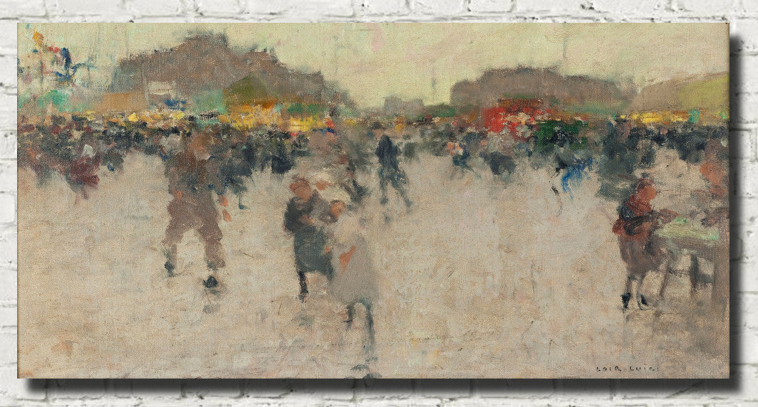 Luigi Loir Fine Art Print, Fête de la place du Trône, Paris