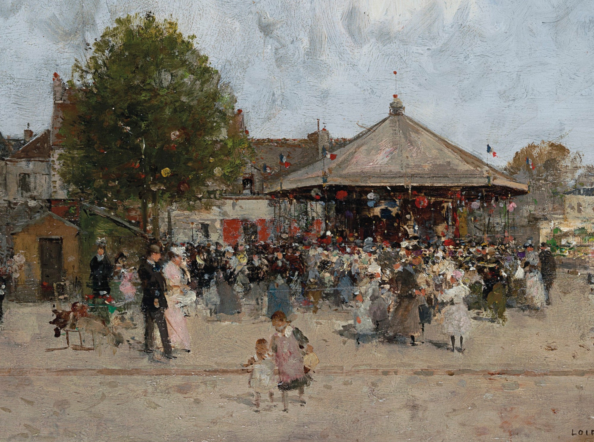 Luigi Loir Fine Art Print: Fête foraine