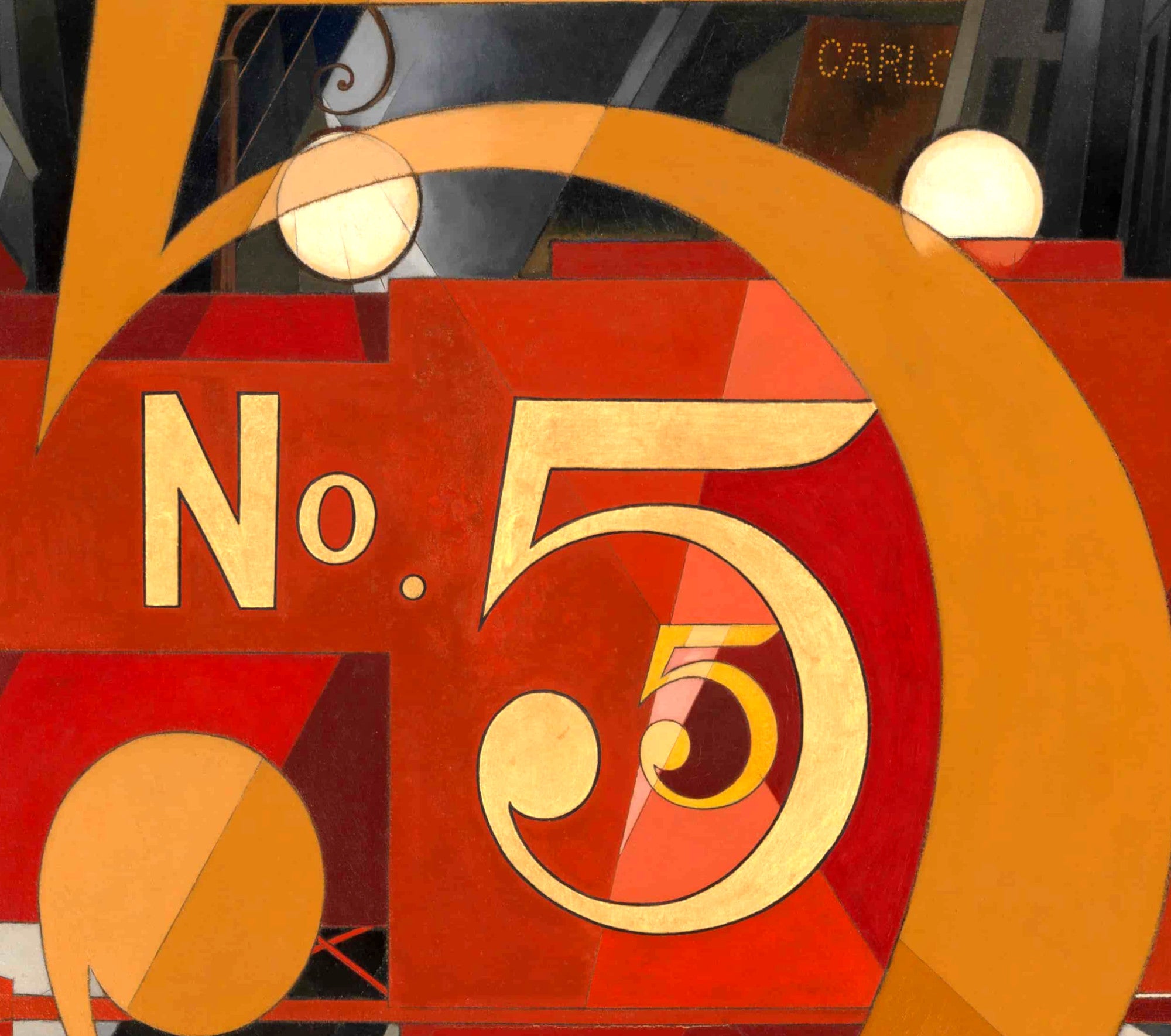 Charles Demuth Fine Art Print, Figure 5 in Gold
