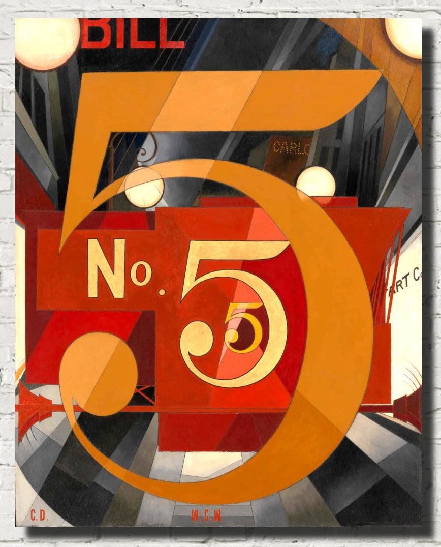 Charles Demuth Fine Art Print, Figure 5 in Gold