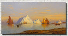 William Bradford Fine Art Print : Labrador Coast, Fishing Boats