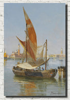 Fishing boats in the lagoon, Venice,  Antonietta Brandeis Fine Art Print