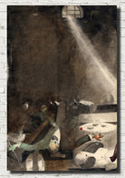 Karlis Padegs Fine Art Print, Five O’clock Tea in the Morgue