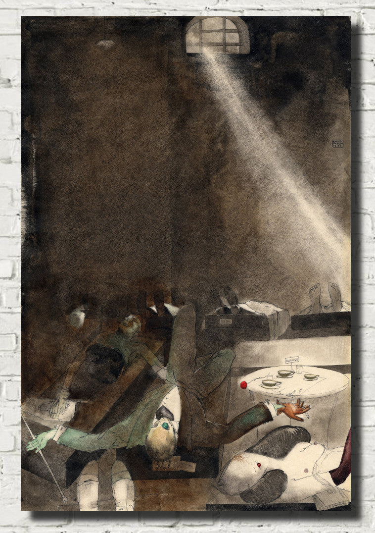 Karlis Padegs Fine Art Print, Five O’clock Tea in the Morgue