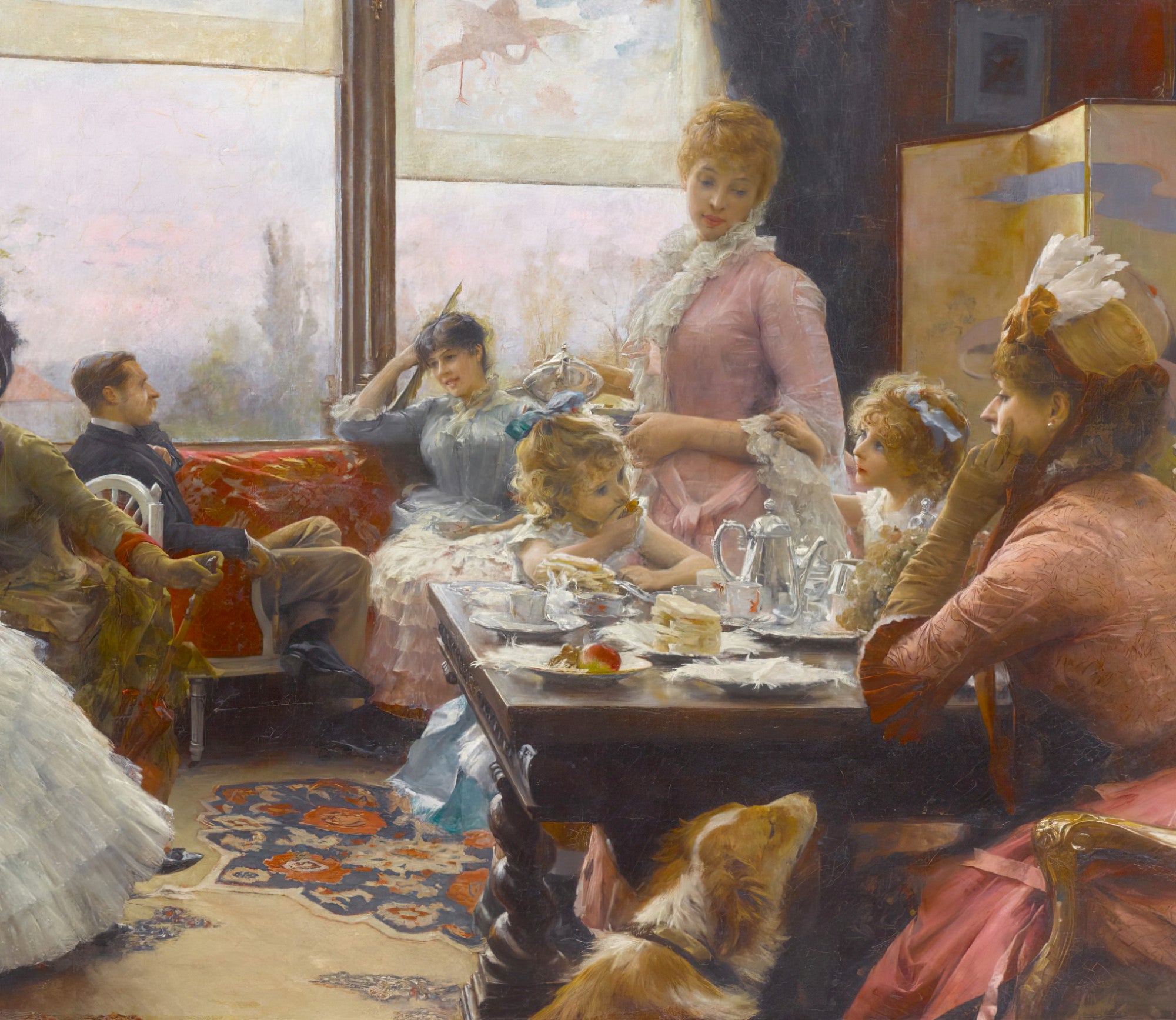 Five o’clock tea, Julius LeBlanc Stewart Fine Art Print